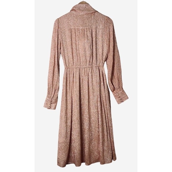 Runway Marc Jacobs Tie Front Silk Metallic Dress Womens Size 0 NWT $1200 - Picture 15 of 16